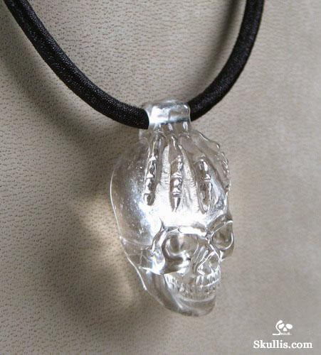 Smoky Skull Bones Pendant