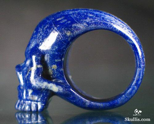 Lapis Lazuli Skull Ring