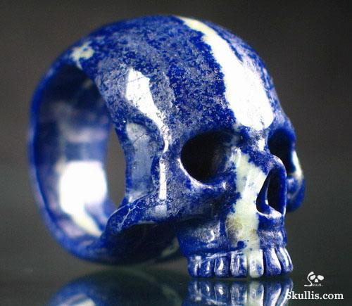Lapis Lazuli Skull Ring