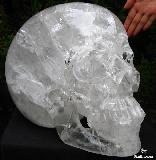 Recommend, Zambian TITAN 14.7" Quartz Rock Crystal Carved Crystal Skull, Realistic