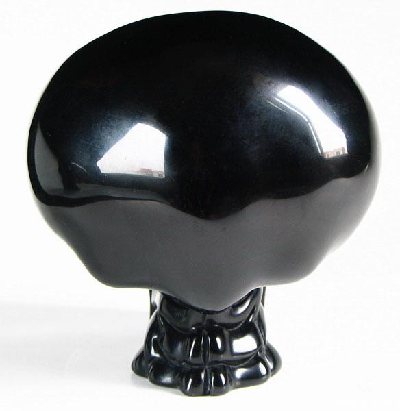 Black Obsidian Crystal Alien Skull