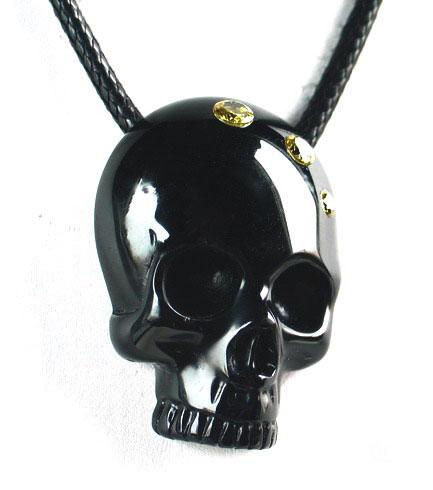 Black Obsidian Skull Pandant