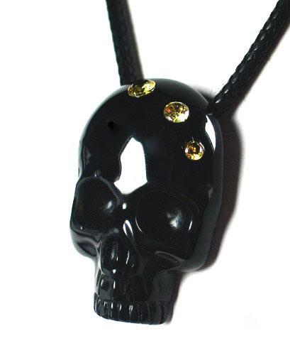 Black Obsidian Skull Pandant