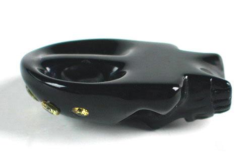 Black Obsidian Skull Pandant