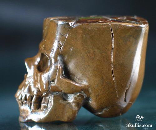 Ammolite Crystal Skull