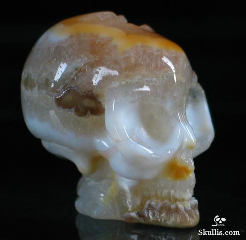 Ocean Jasper Crystal Alien Skull