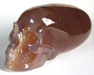 Elongated 5.2 Agate Carved Crystal Skull