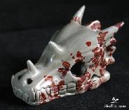 2.5" Chohua Jasper Carved Crystal Dragon Skull