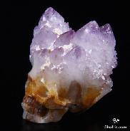 1.7" Amethyst Carved Crystal Druse Skull