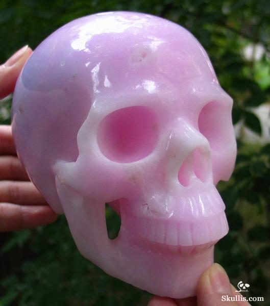 Pink Aragonite Crystal Skull