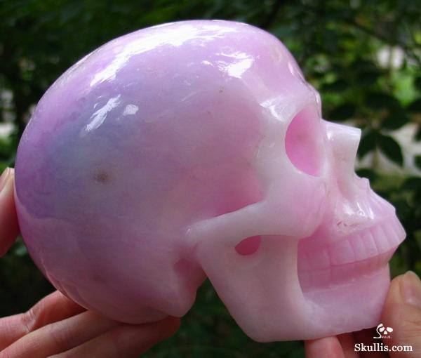 Pink Aragonite Crystal Skull