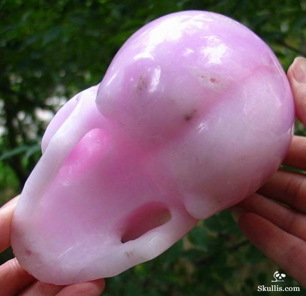 Pink Aragonite Crystal Skull