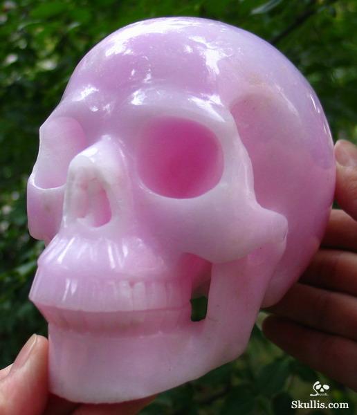 Pink Aragonite Crystal Skull
