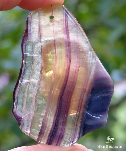 Fluorite Skull Pendant