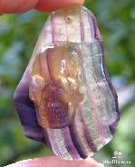 Fluorite Carved Skull Pendant, Crystal