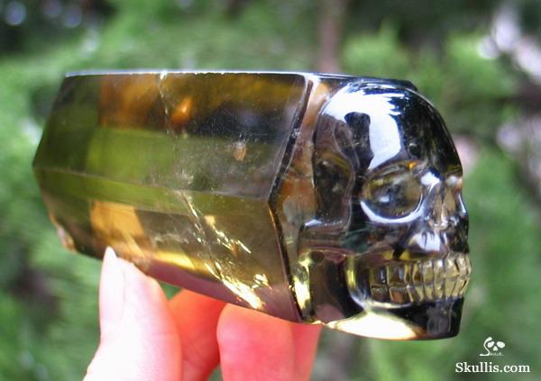 Citrine Crystal Skull