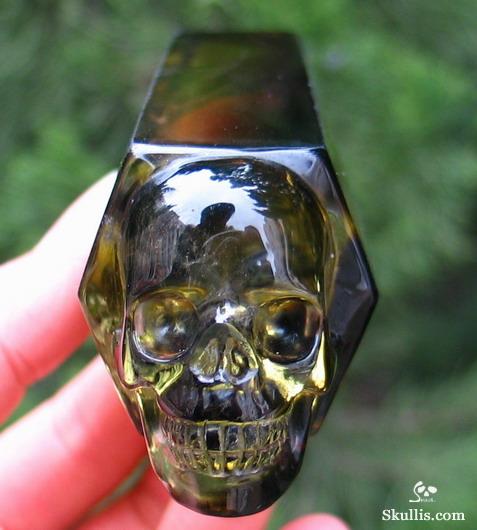 Citrine Crystal Skull
