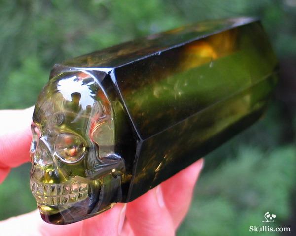 Citrine Crystal Skull