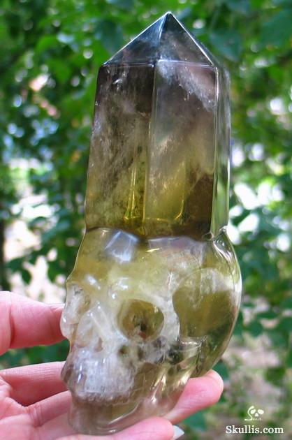 Citrine Crystal Skull