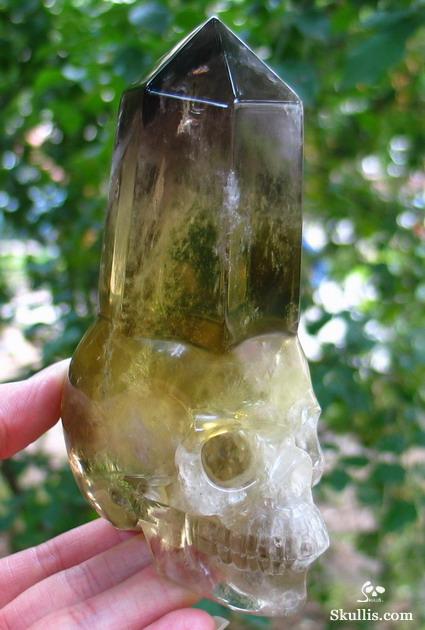 Citrine Crystal Skull