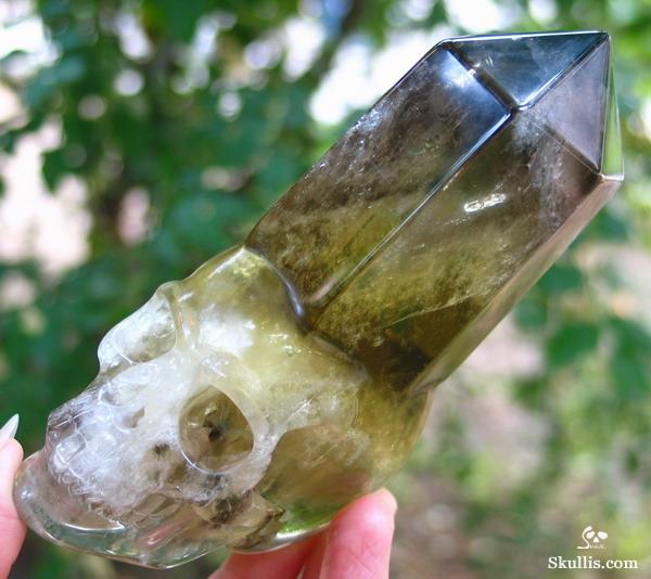 Citrine Crystal Skull