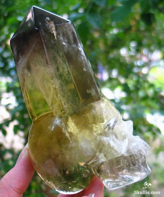 Citrine Crystal Skull