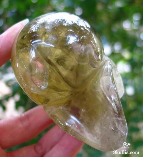 Citrine Crystal Skull