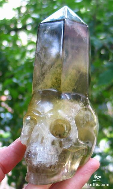Citrine Crystal Skull