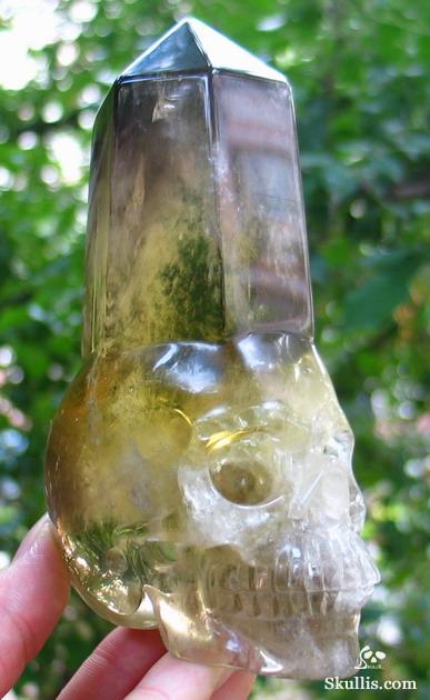 Citrine Crystal Skull