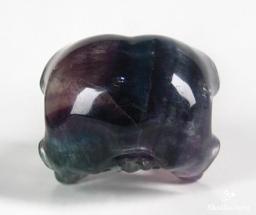 Fluorite Crystal Raven/Crow Skull