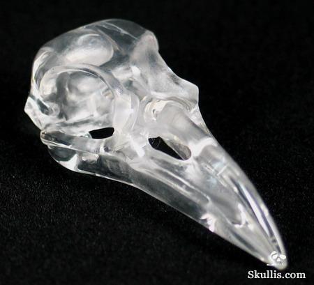 Quartz Rock Crystal Crystal Raven/Crow Skull