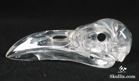Quartz Rock Crystal Crystal Raven/Crow Skull