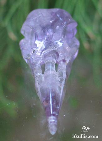 Amethyst Crystal Raven/Crow Skull