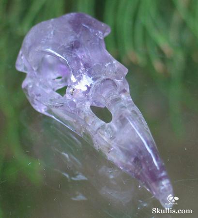Amethyst Crystal Raven/Crow Skull