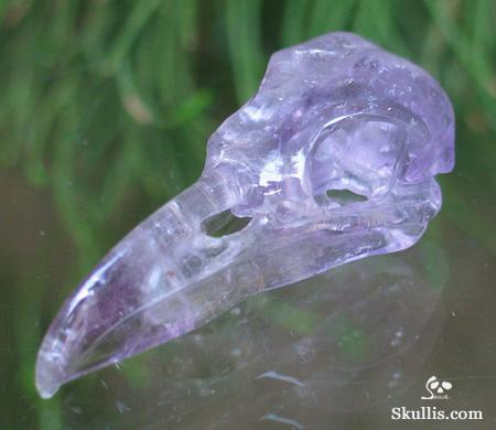 Amethyst Crystal Raven/Crow Skull