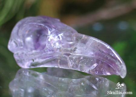 Amethyst Crystal Raven/Crow Skull