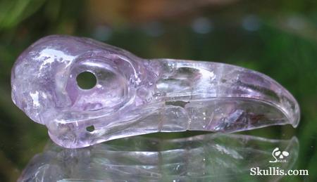 Amethyst Crystal Raven/Crow Skull