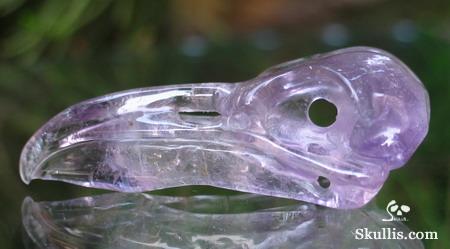 Amethyst Crystal Raven/Crow Skull