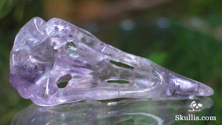 Amethyst Crystal Raven/Crow Skull