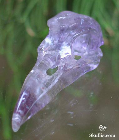 Amethyst Crystal Raven/Crow Skull