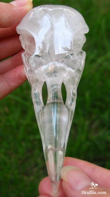 Quartz Rock Crystal Crystal Raven/Crow Skull