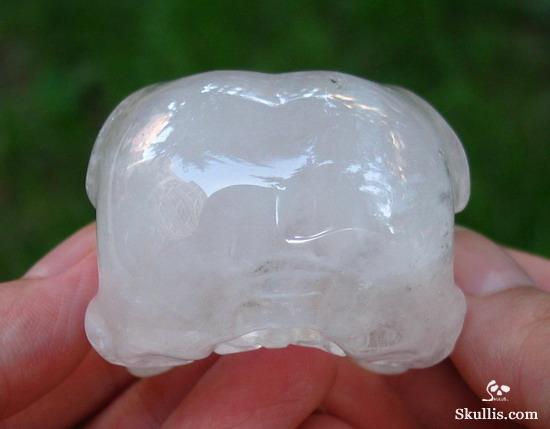 Quartz Rock Crystal Crystal Raven/Crow Skull