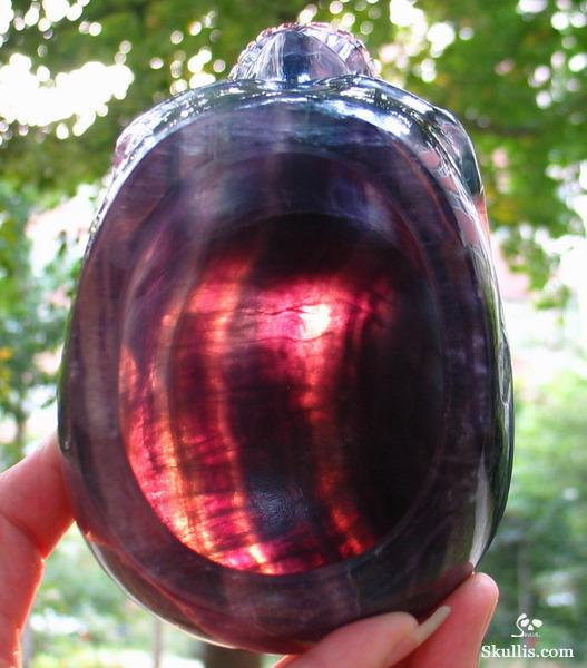 Fluorite Crystal Hollow Skull