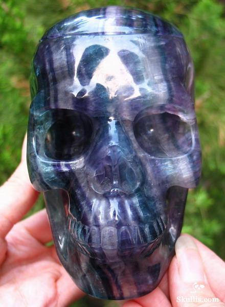Fluorite Crystal Hollow Skull