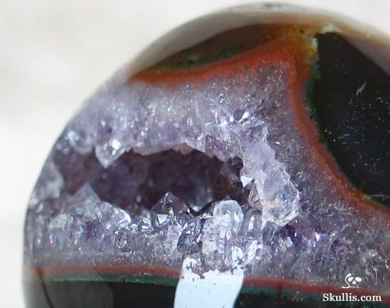 Agate Crystal Alien Skull