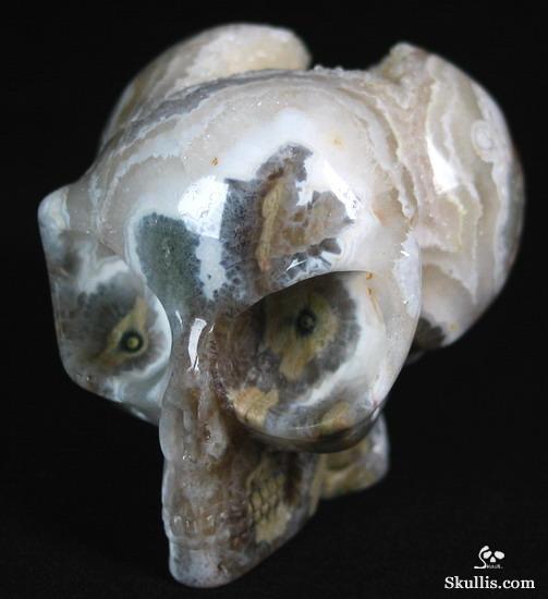Ocean Jasper Crystal Alien Skull