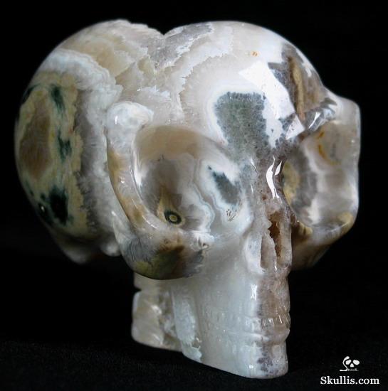 Ocean Jasper Crystal Alien Skull