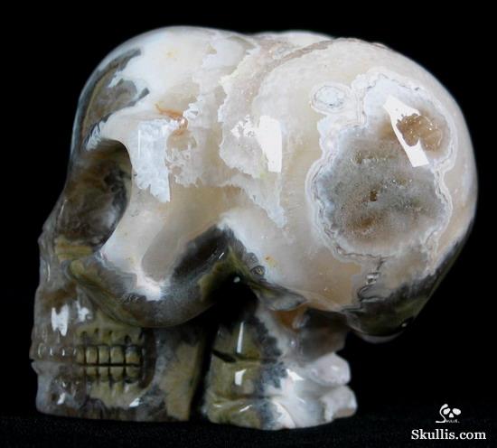 Ocean Jasper Crystal Alien Skull