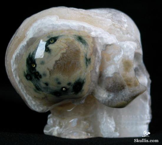 Ocean Jasper Crystal Alien Skull