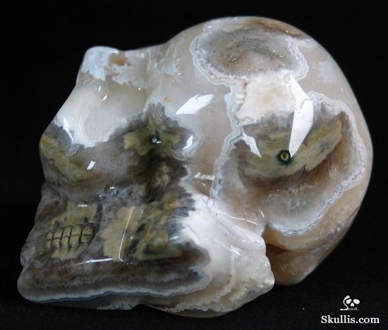 Ocean Jasper Crystal Alien Skull